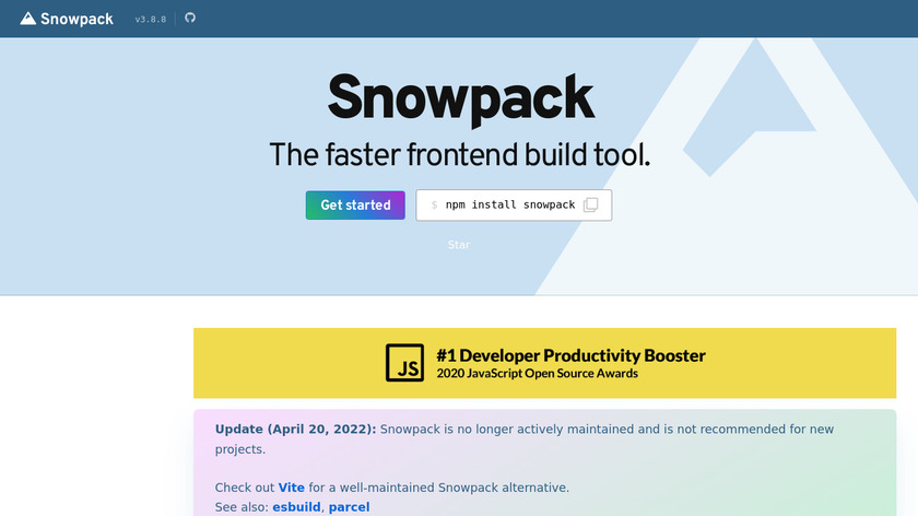 Snowpack Landing Page