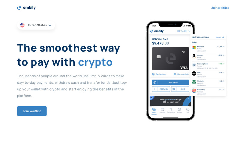 Embily Landing Page