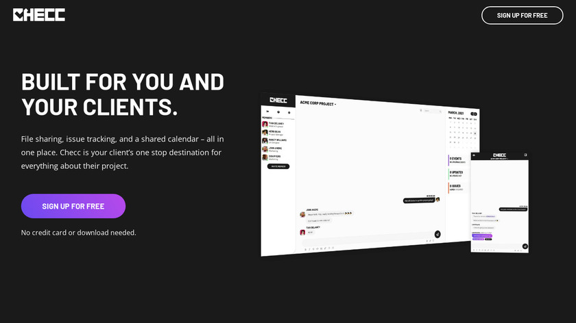Checc Landing Page
