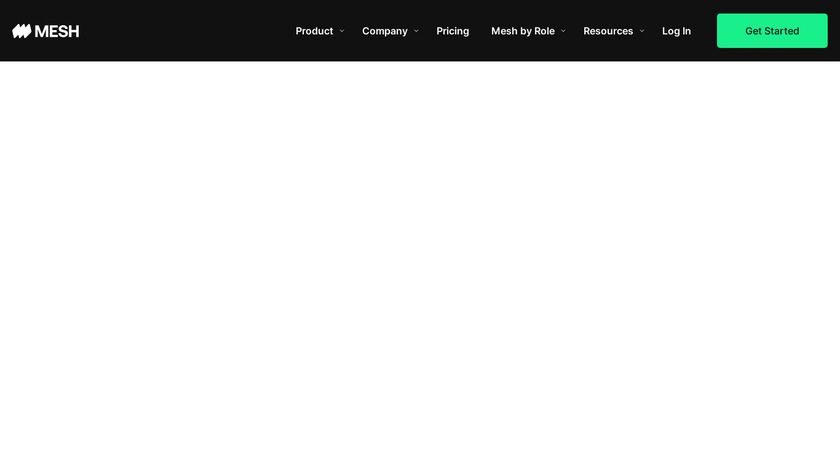 Mesh Payments Landing Page