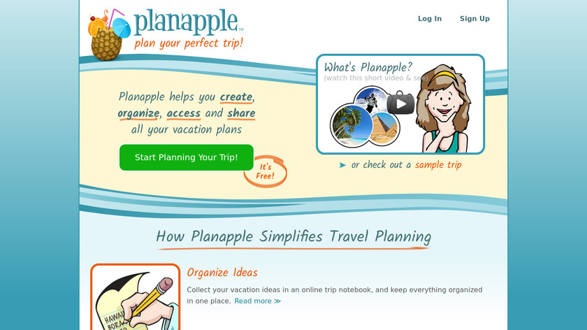 Planapple Landing Page