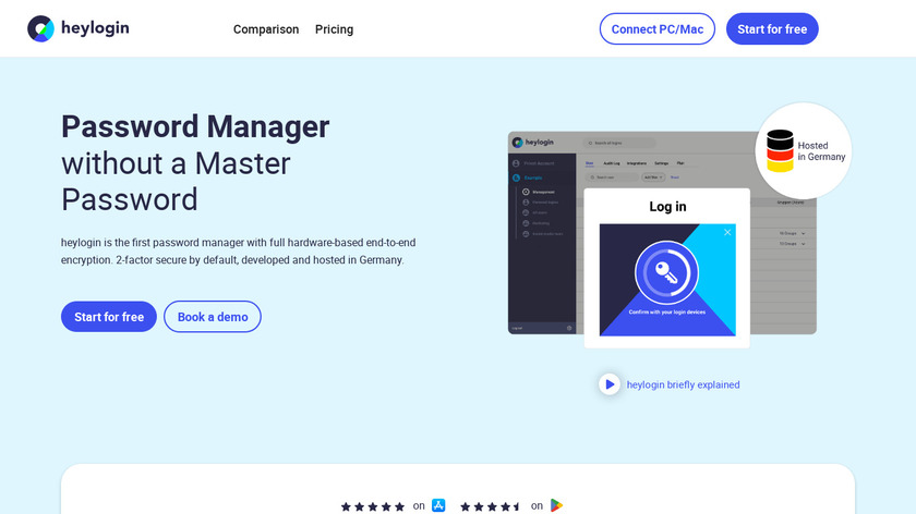 heylogin Landing Page