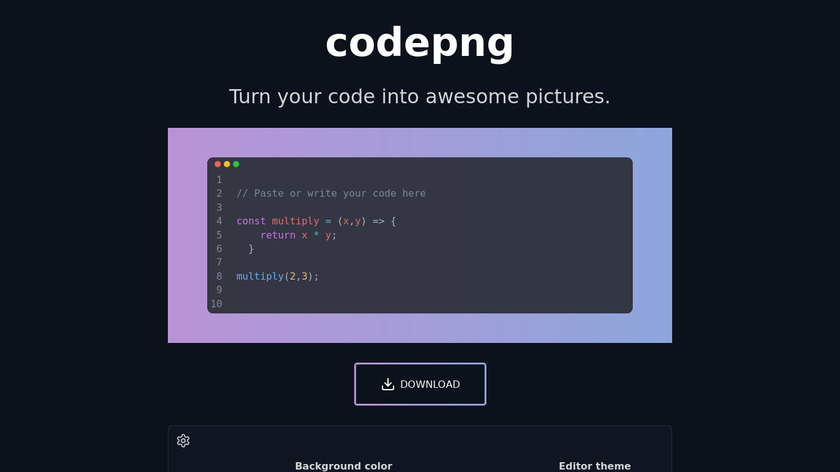 Codepng Landing Page
