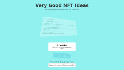 Very Good NFT Ideas image