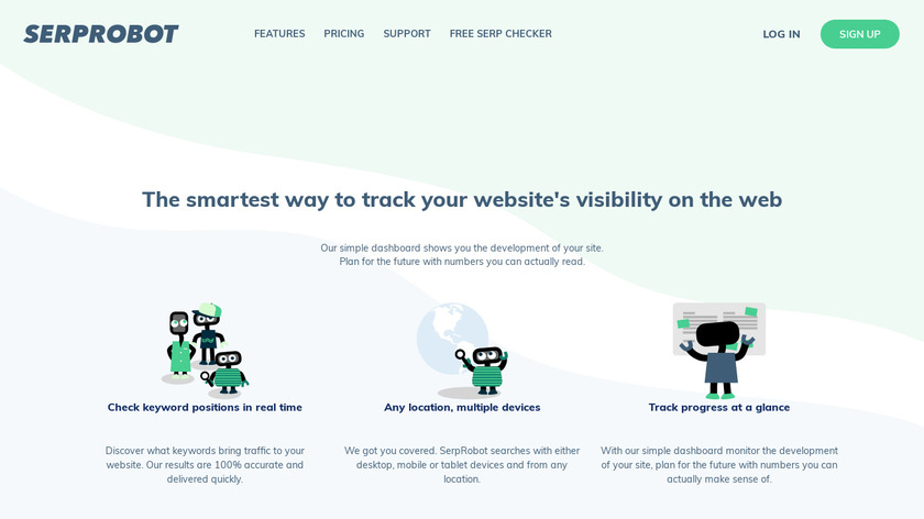 SERP Robot Landing Page