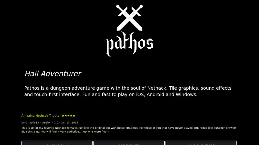 Pathos:Nethack Codex Landing Page