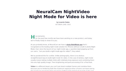 NeuralCam NightVideo image