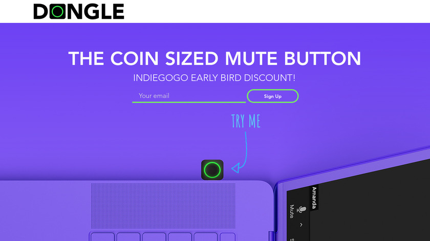 Dongle Landing Page