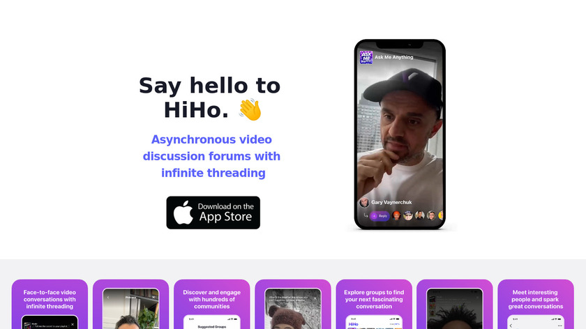 hiho.video HiHo Landing Page