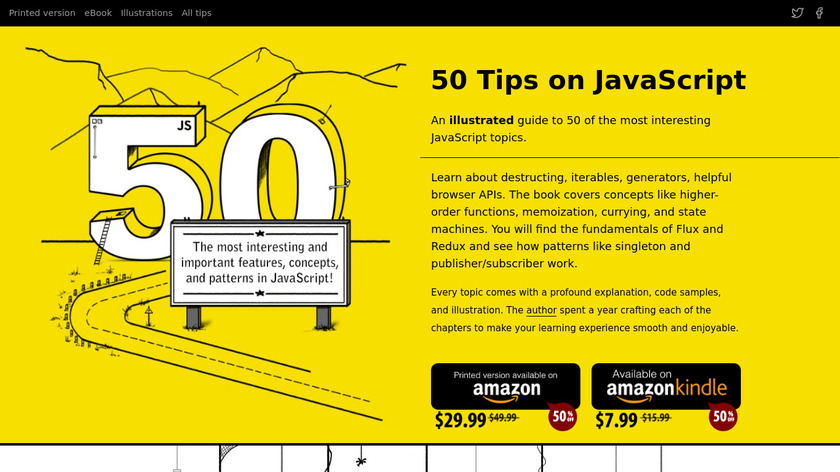 50 Shades of JavaScript Landing Page