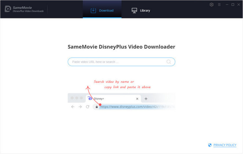 SameMovie DisneyPlus Video Downloader Landing Page