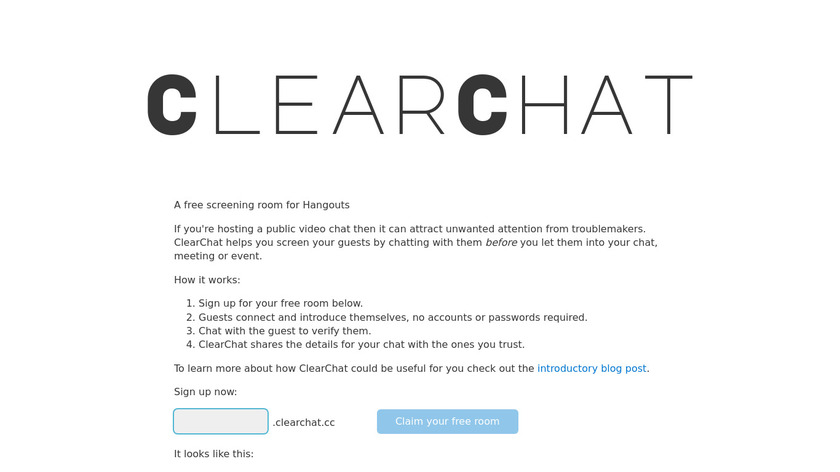 ClearChat Landing Page