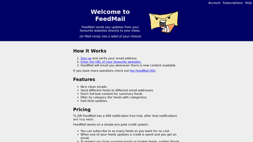 FeedMail Landing Page