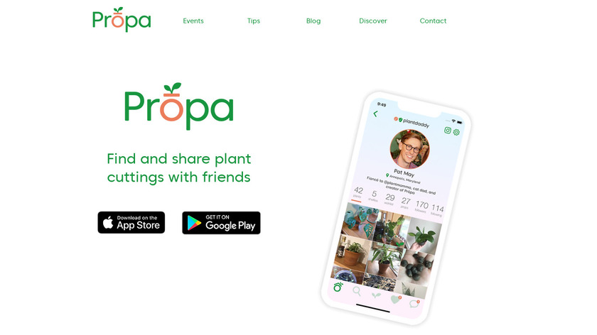 Prōpa Landing Page