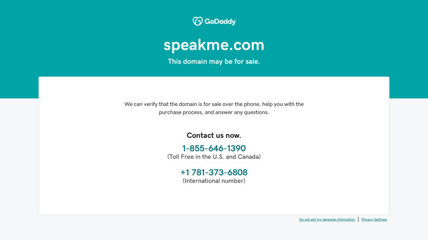 speakme Landing Page