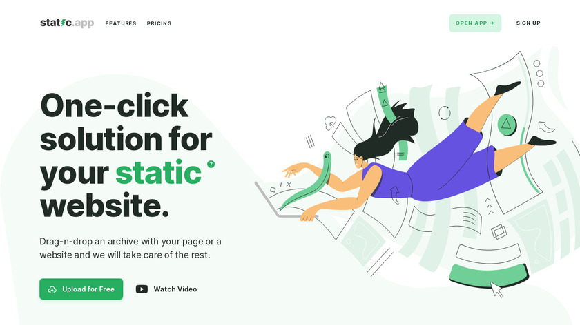 Static.app Landing Page