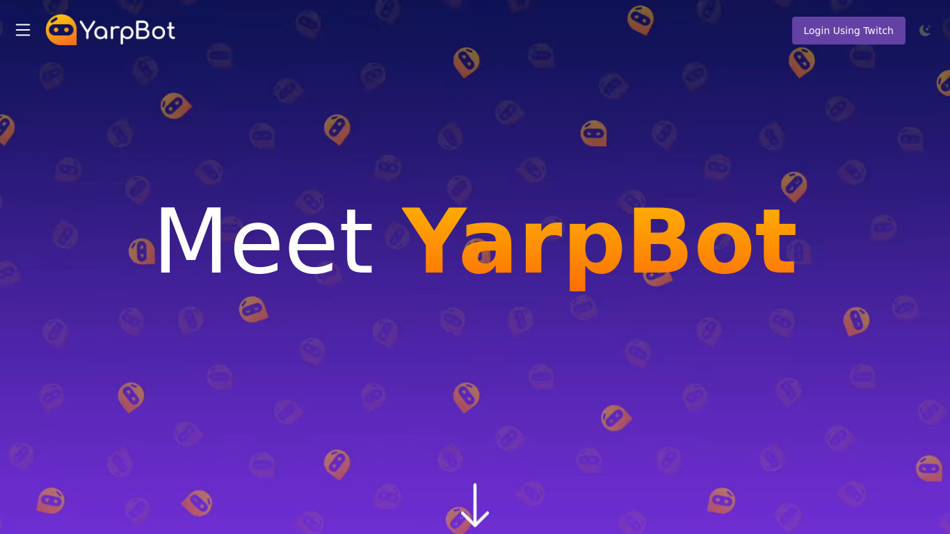 YarpBot Landing page