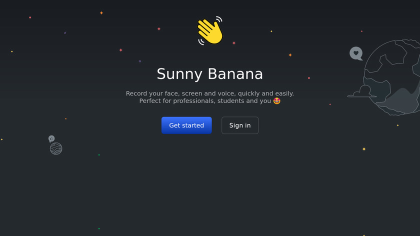 Sunny Banana Landing Page
