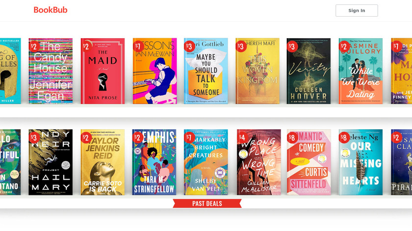 Bookbub Landing Page