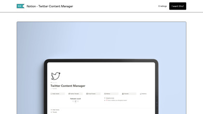 Twitter Content Manager image