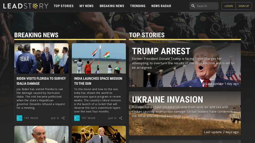 LeadStory Landing Page