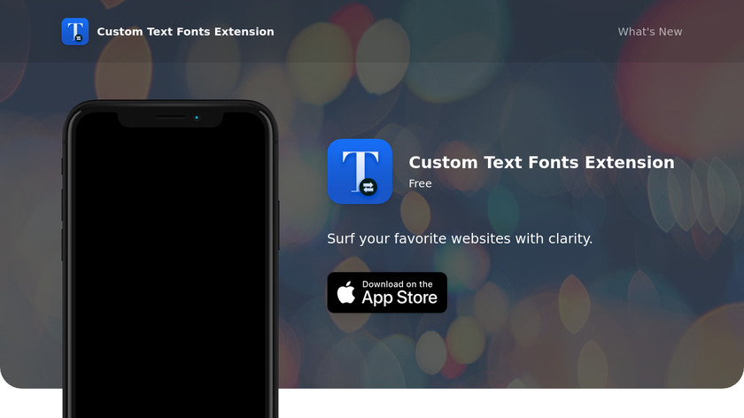 Tweak Web Fonts Landing Page