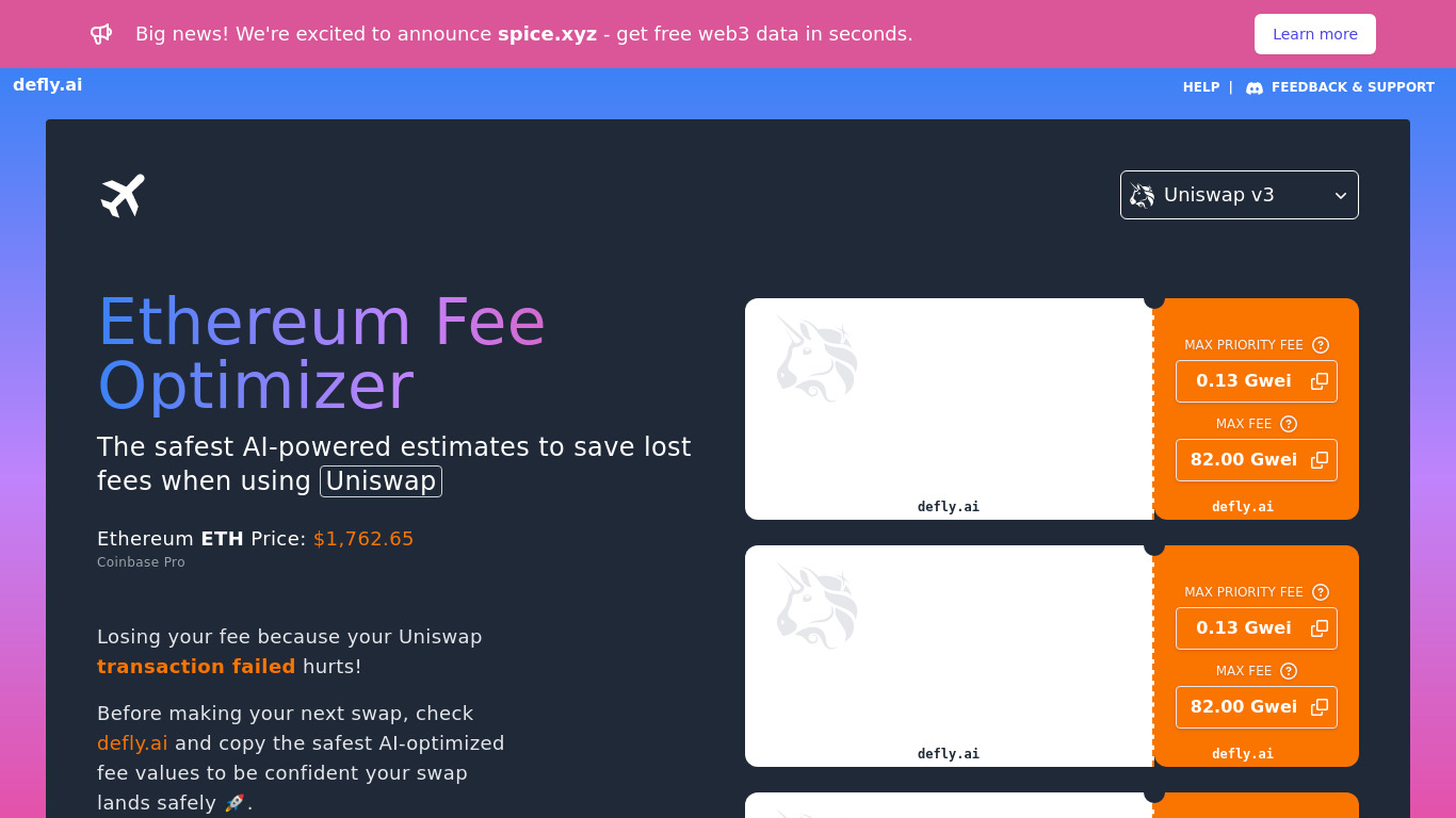 defly.ai Landing page