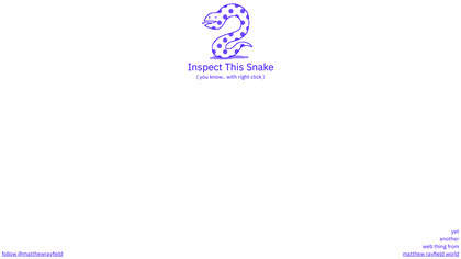 Inspect This Snake image
