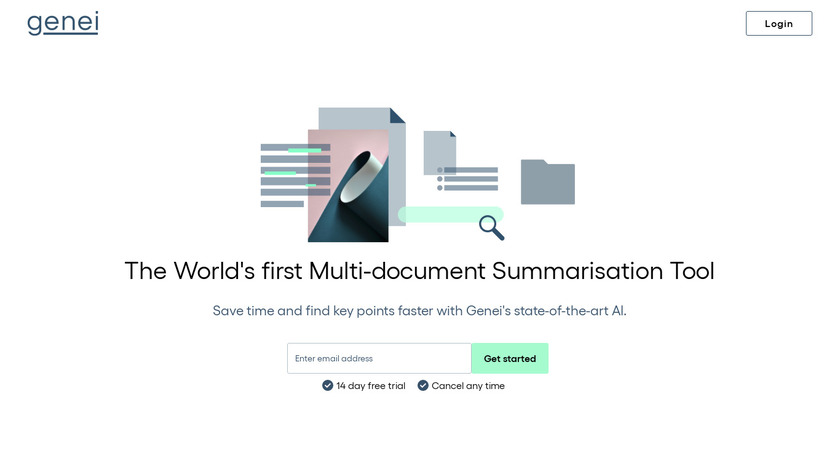 Genei Pro Landing Page