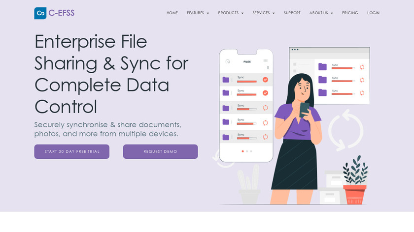 C-EFSS Landing Page