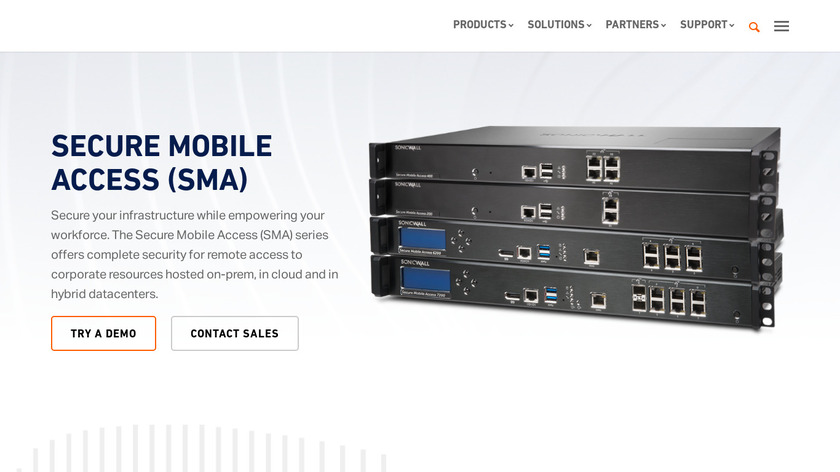 SonicWall SMA Landing Page