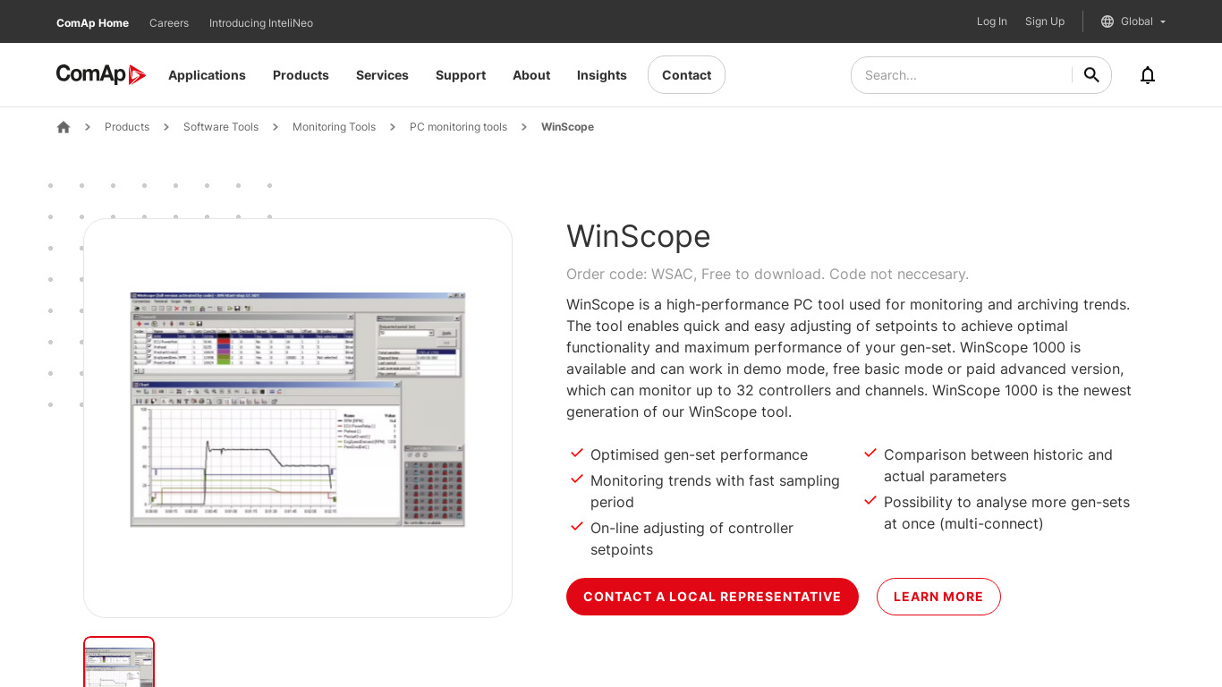 Winscope Landing page