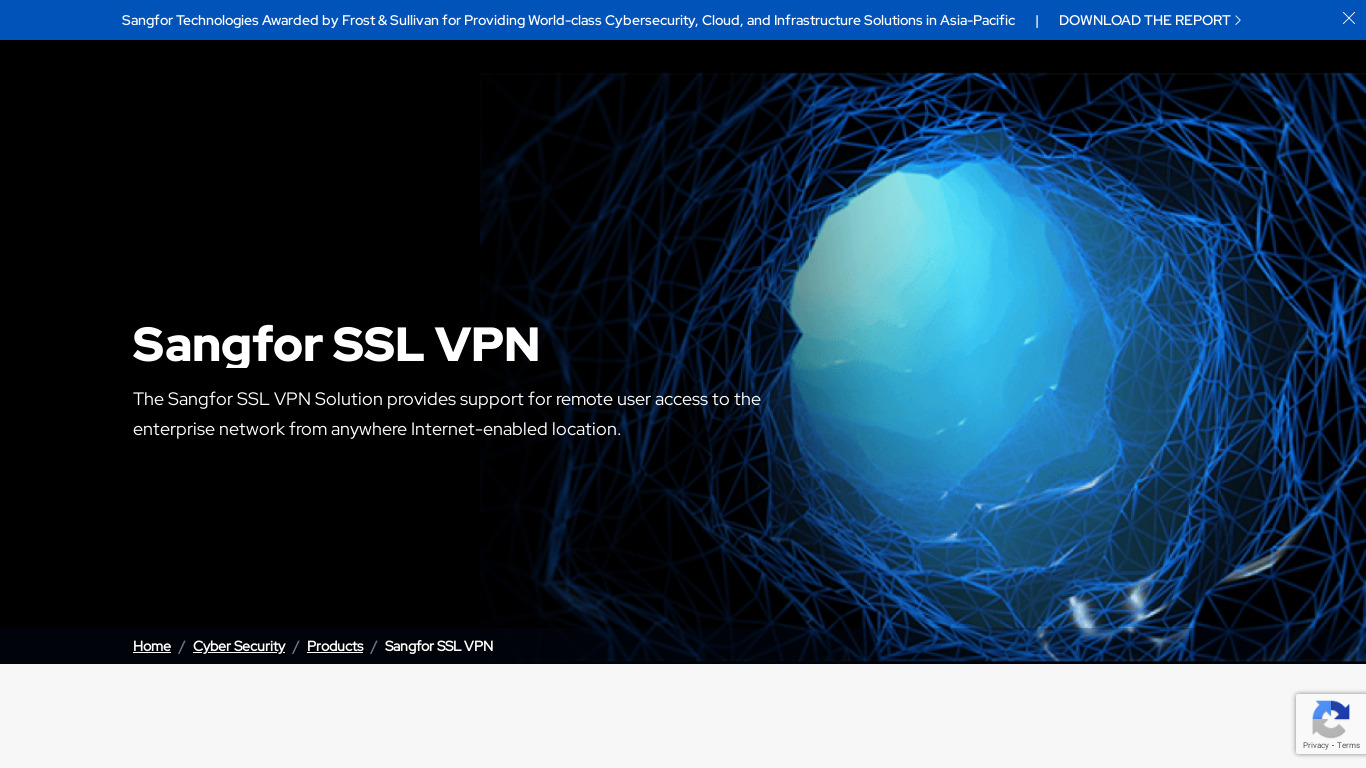 Sangfor SSL VPN Landing page
