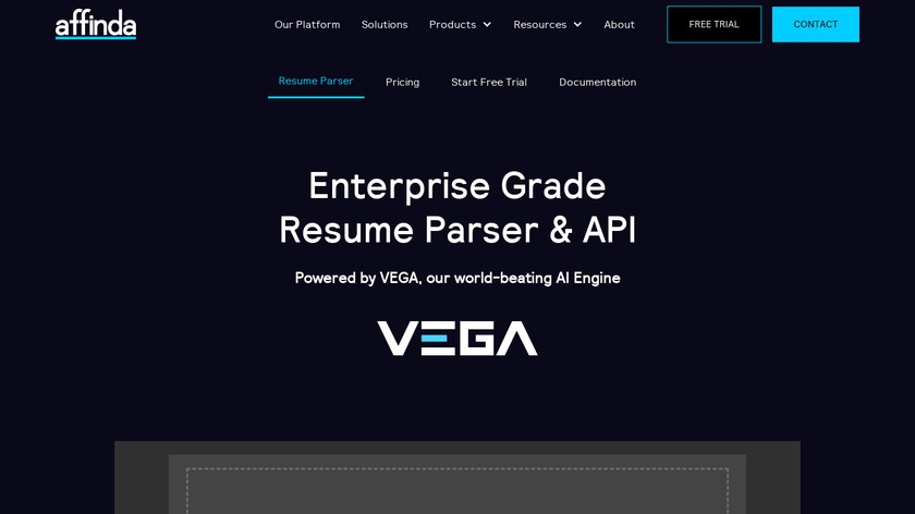 Affinda Resume Parser Landing Page