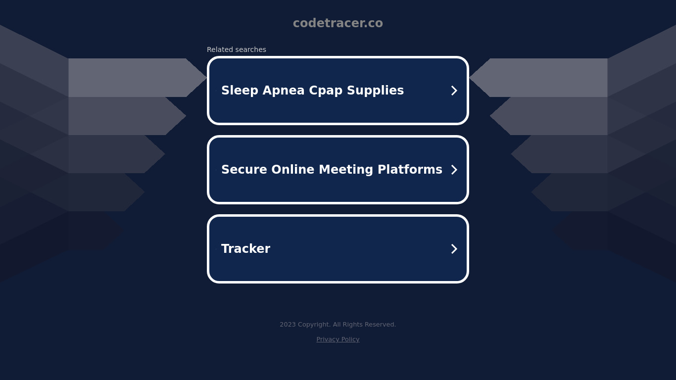 CodeTracer Landing page