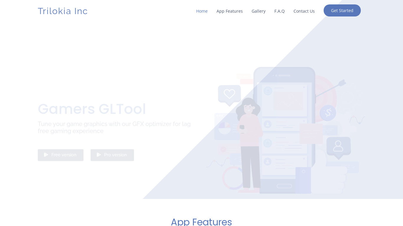 Instant Boost GO Landing page