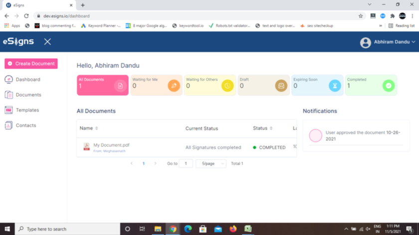 eSigns.io Landing Page