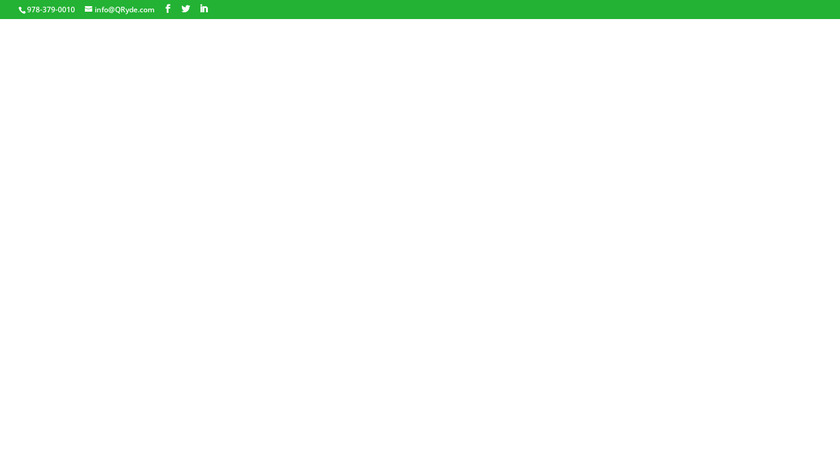 QRyde Landing Page