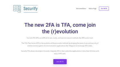Securify TFA image