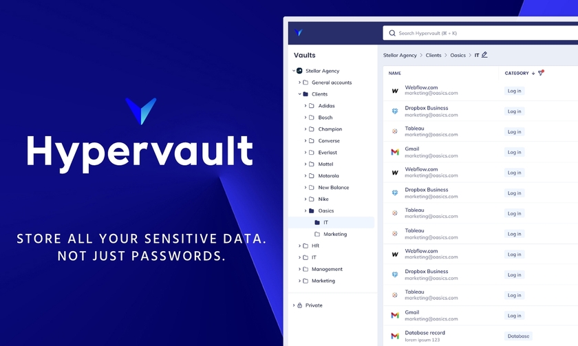 Hypervault Landing Page