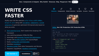 Stylify CSS screenshot