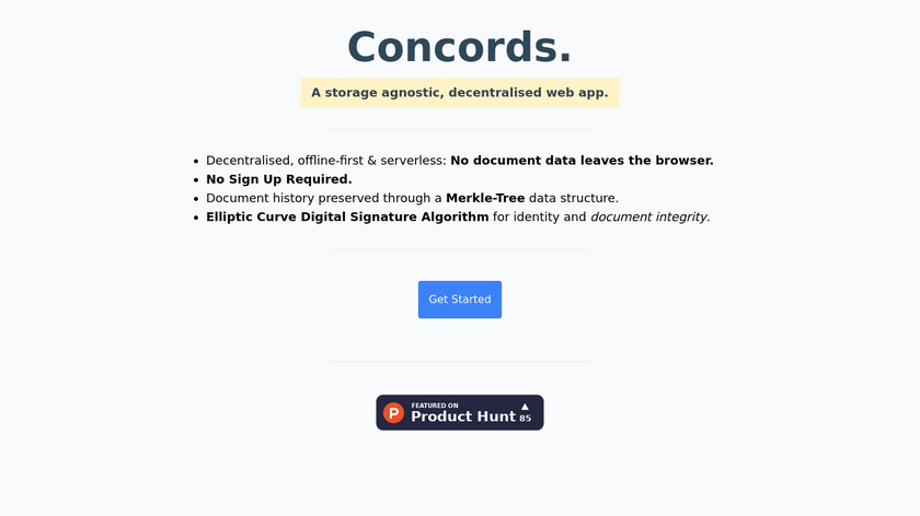 Team Concords Landing Page