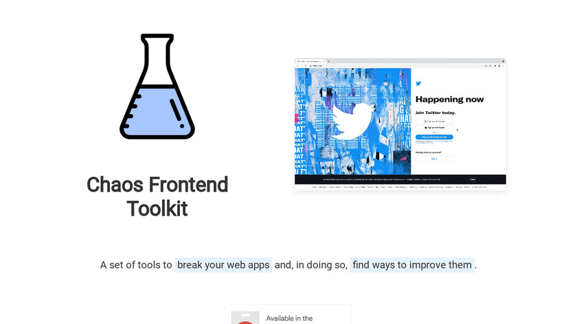 Chaos Frontend Toolkit Landing Page