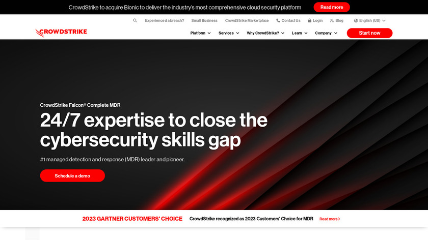 CrowdStrike Falcon Complete Landing Page