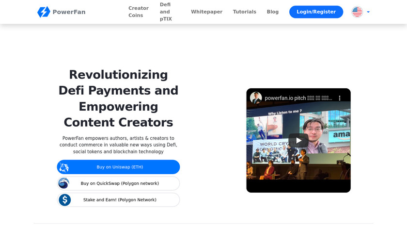PowerFan Landing Page