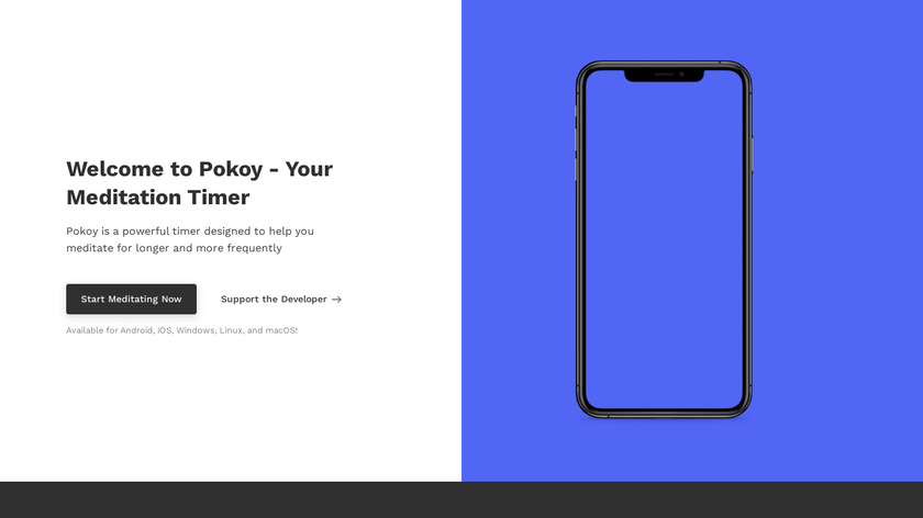 Pokoy Landing Page