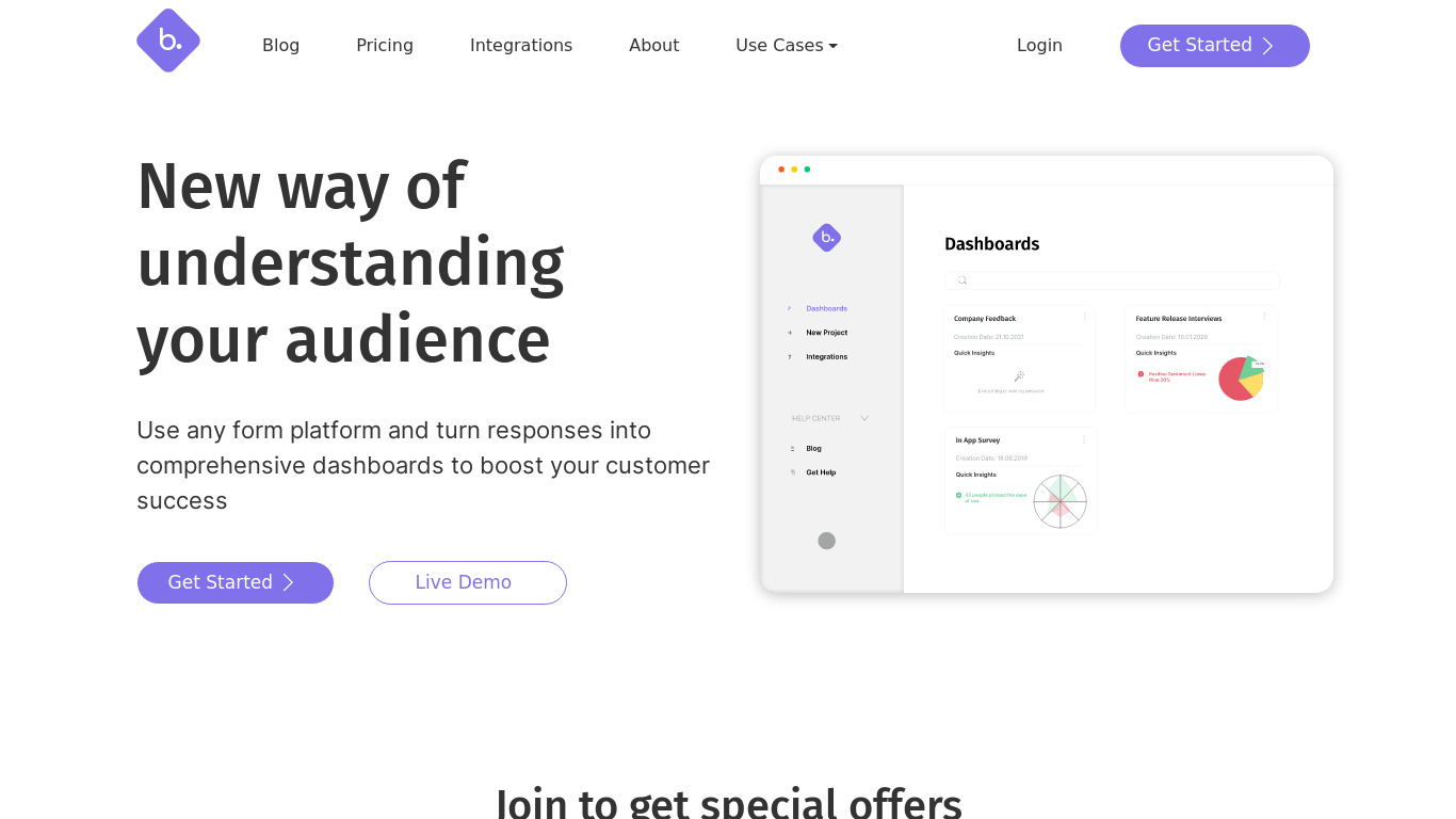 Brieferr Landing page
