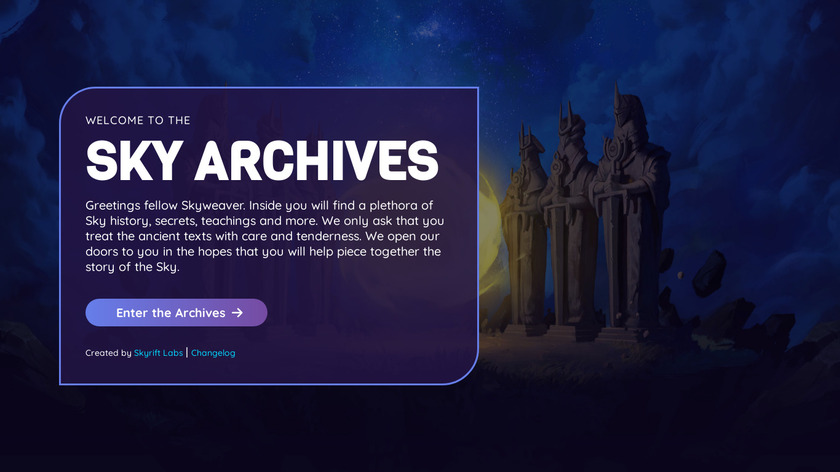 Wind Relics Landing Page