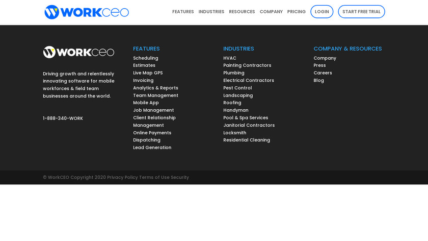 WorkCEO Landing Page