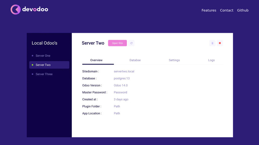 DevOdoo Landing Page